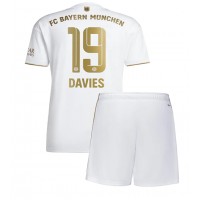 Bayern Munich Alphonso Davies #19 Udebanesæt Børn 2022-23 Kortærmet (+ Korte bukser)